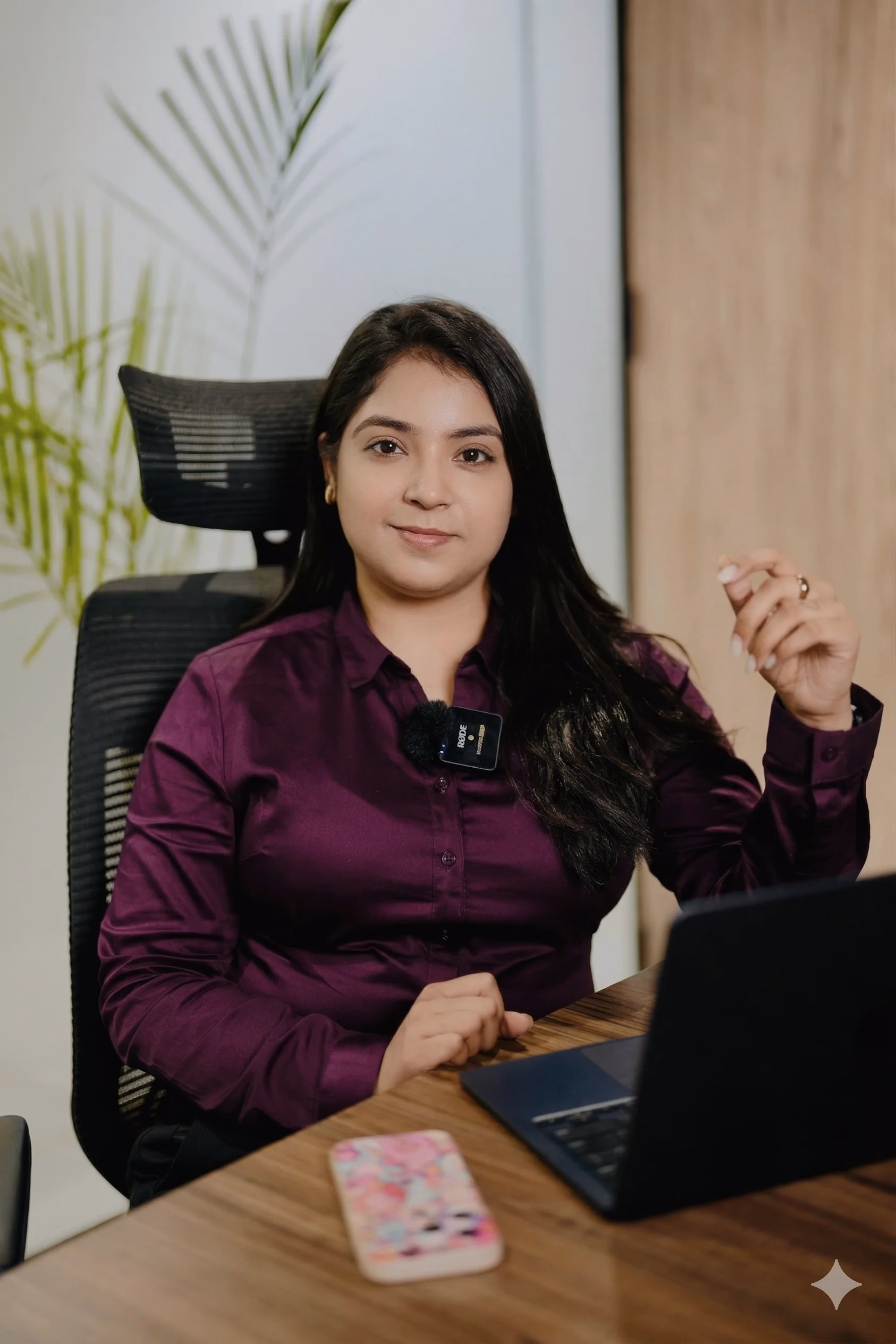 Shreya Grover, HR Head of Gradus welcoming prospective students and future professionals